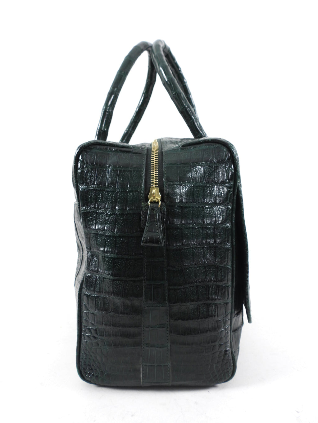 Nancy Gonzalez Dark Green Crocodile Bag