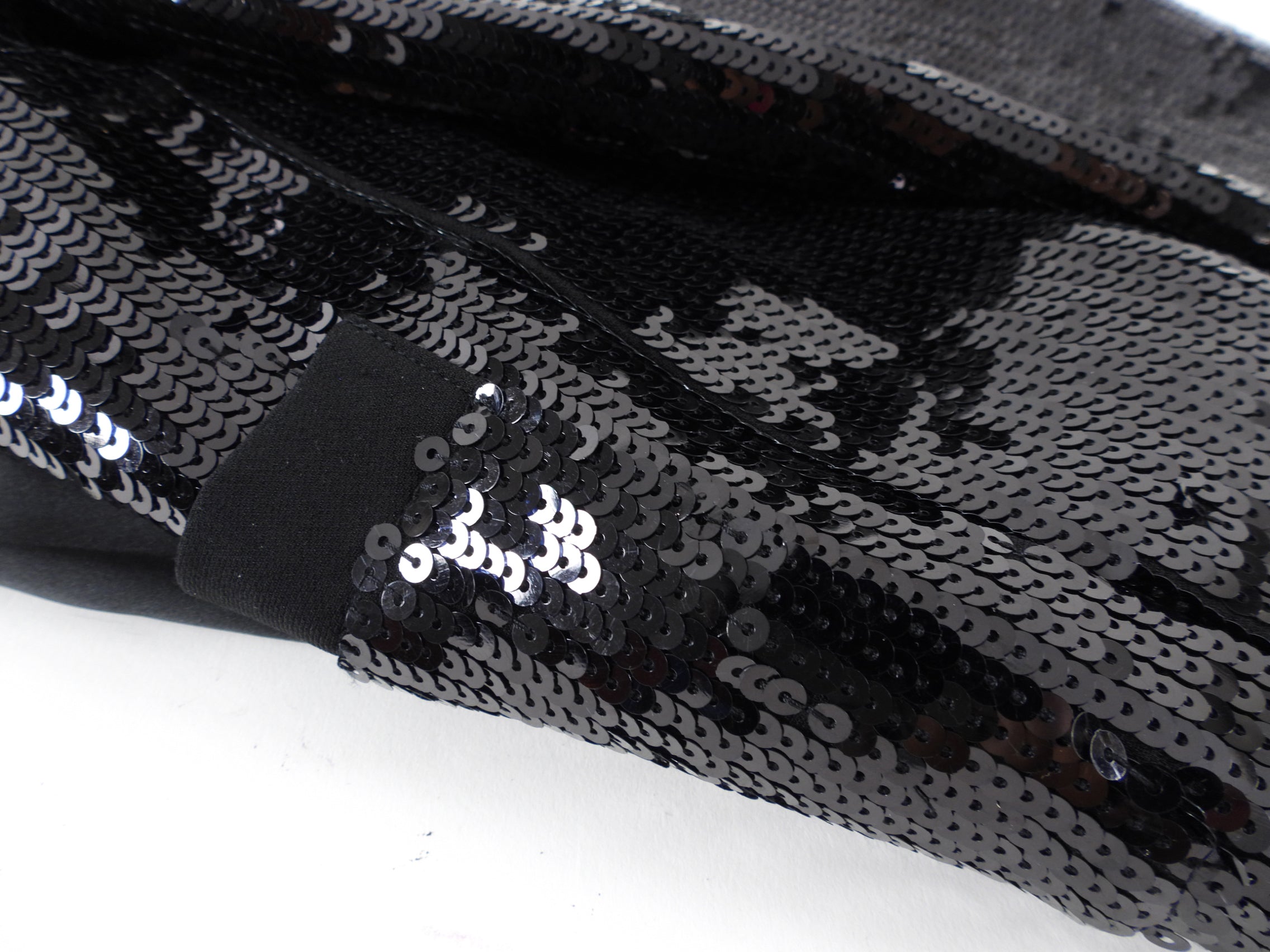 Nili Lotan Katherine Black Sequin Jacket with Gold Buttons - 6