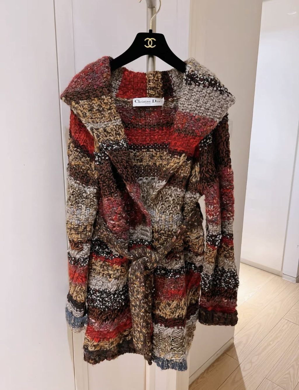 Christian Dior colourful knitted igan