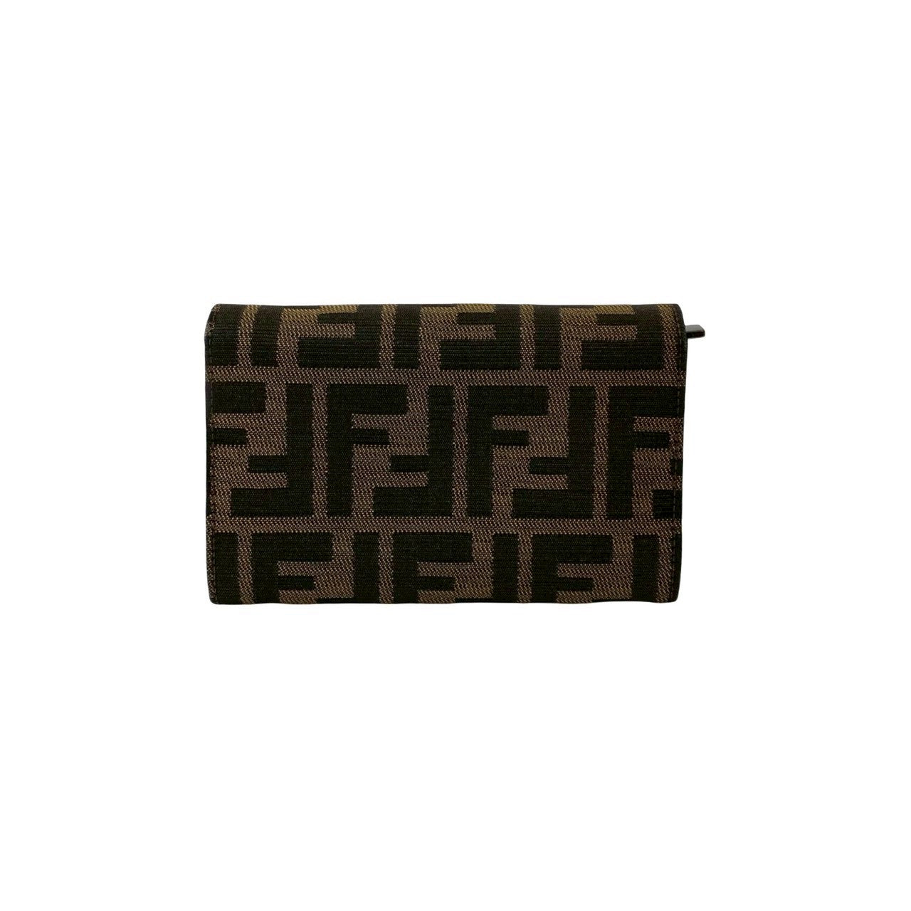 Fendi Zucca Canvas Leather Wallet