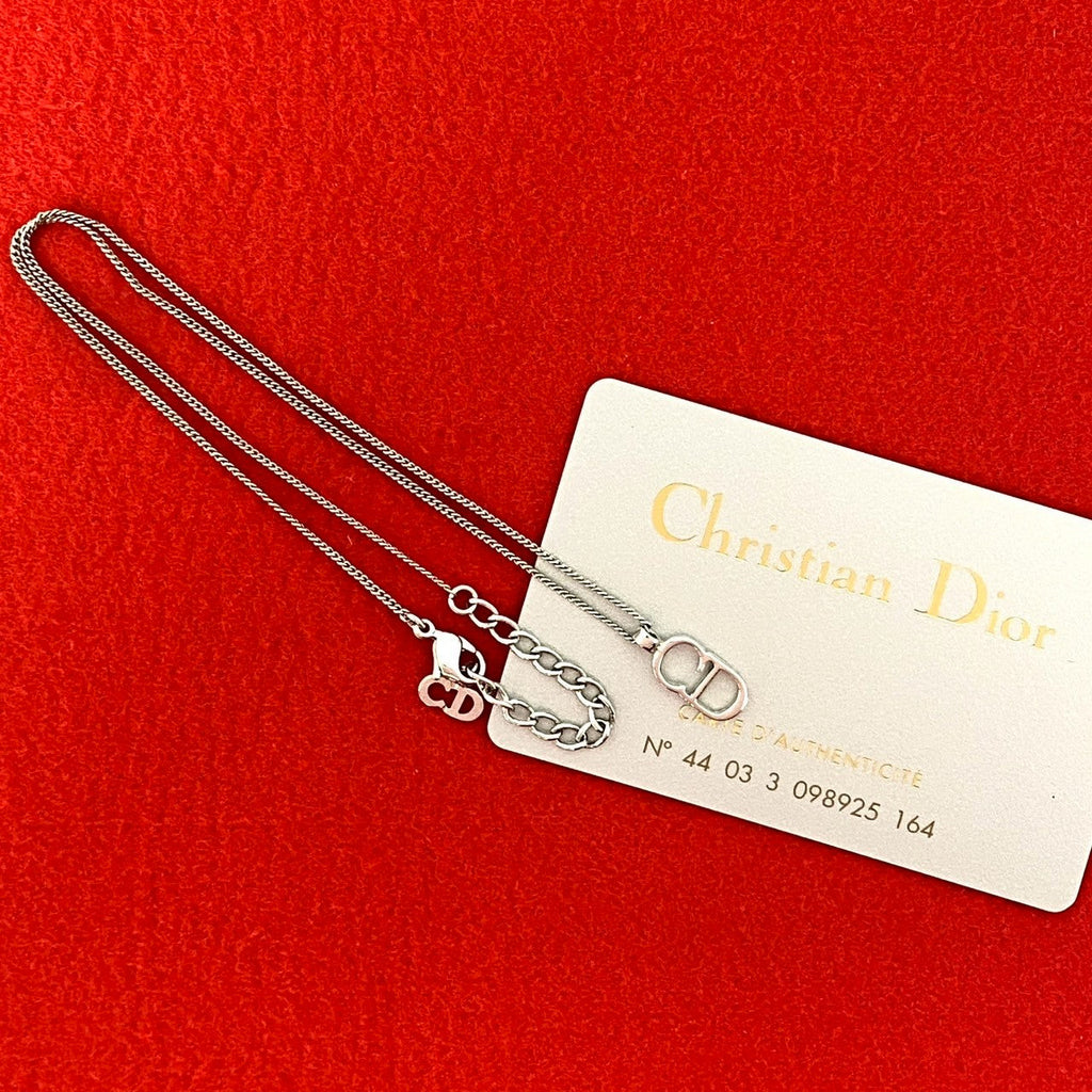 Christian Dior CD Logo Necklace