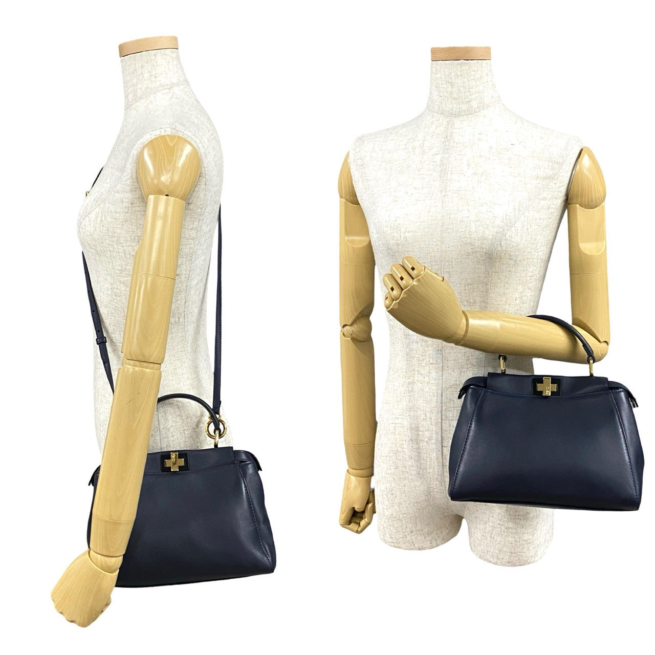 Fendi Peekaboo Leather 2way Bag