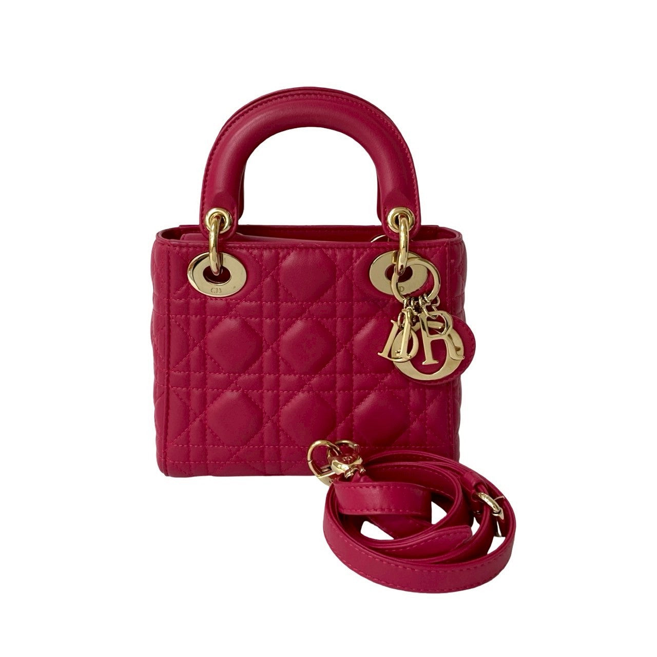 Christian Dior Lady Dior Leather 2way Bag