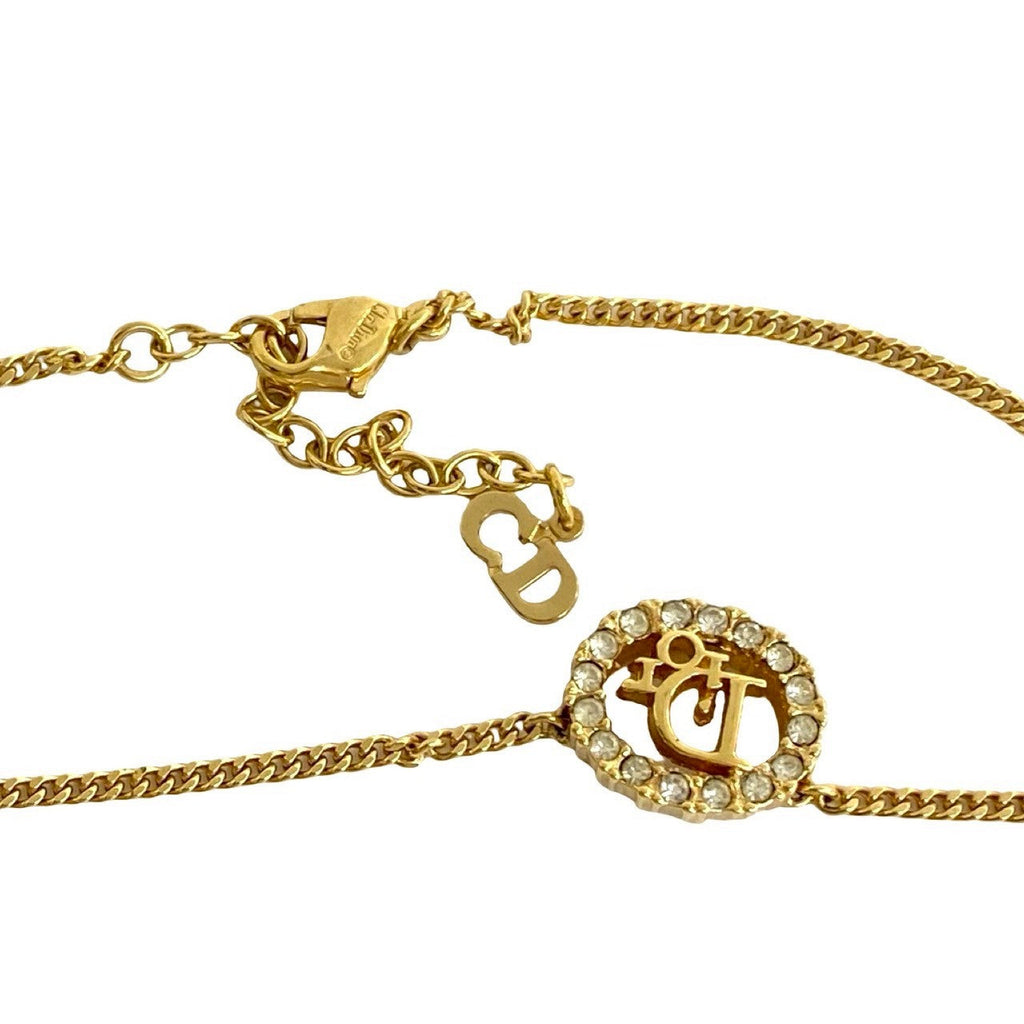 Christian Dior Logo Motif Necklace