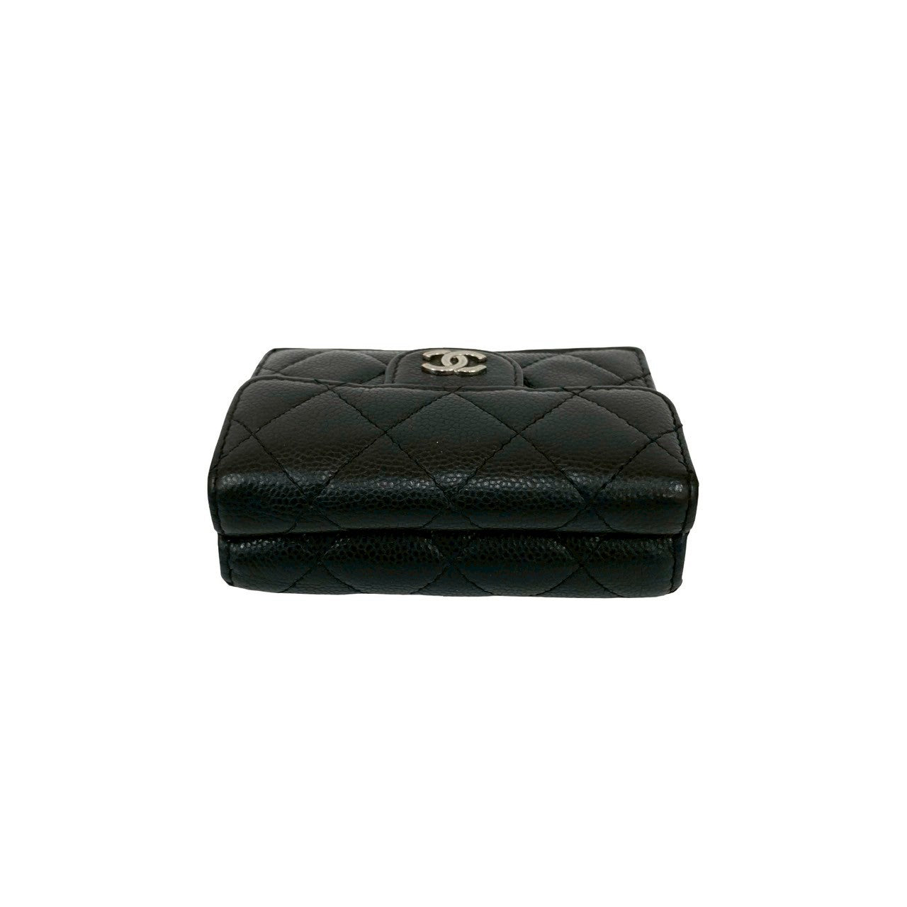 Chanel Matelassé Caviar Leather Trifold Wallet