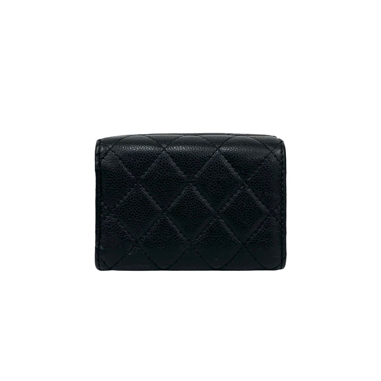Chanel Matelassé Caviar Leather Trifold Wallet