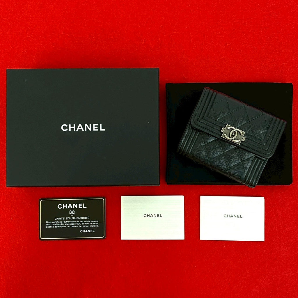 Chanel Boy Chanel Caviar Wallet