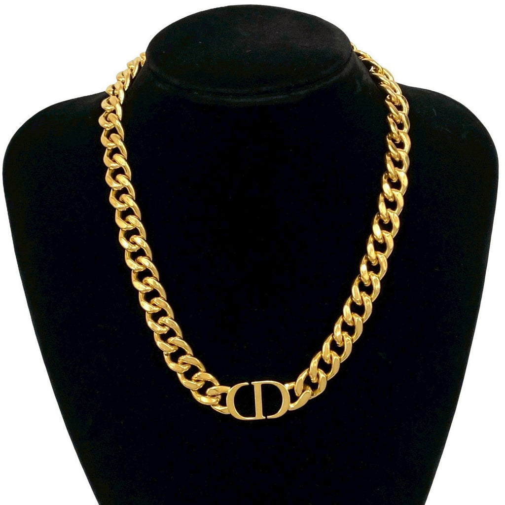 Christian Dior CD Logo Necklace