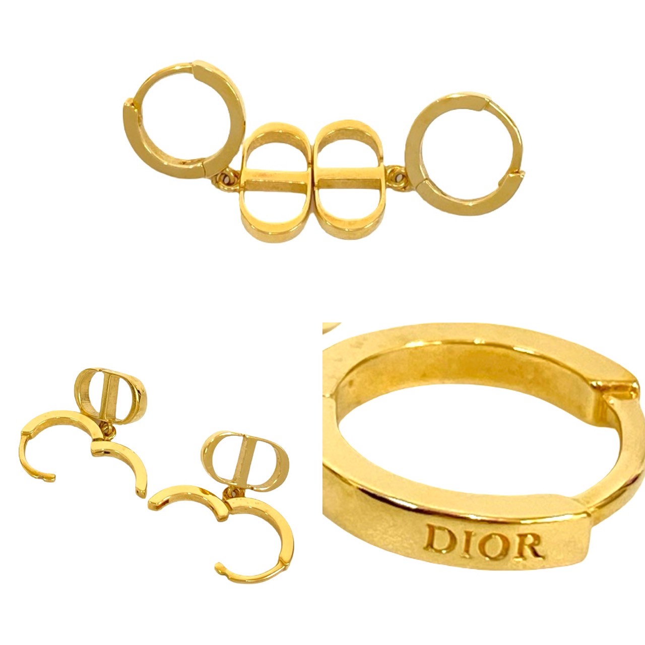 Christian Dior CD Motif Earrings
