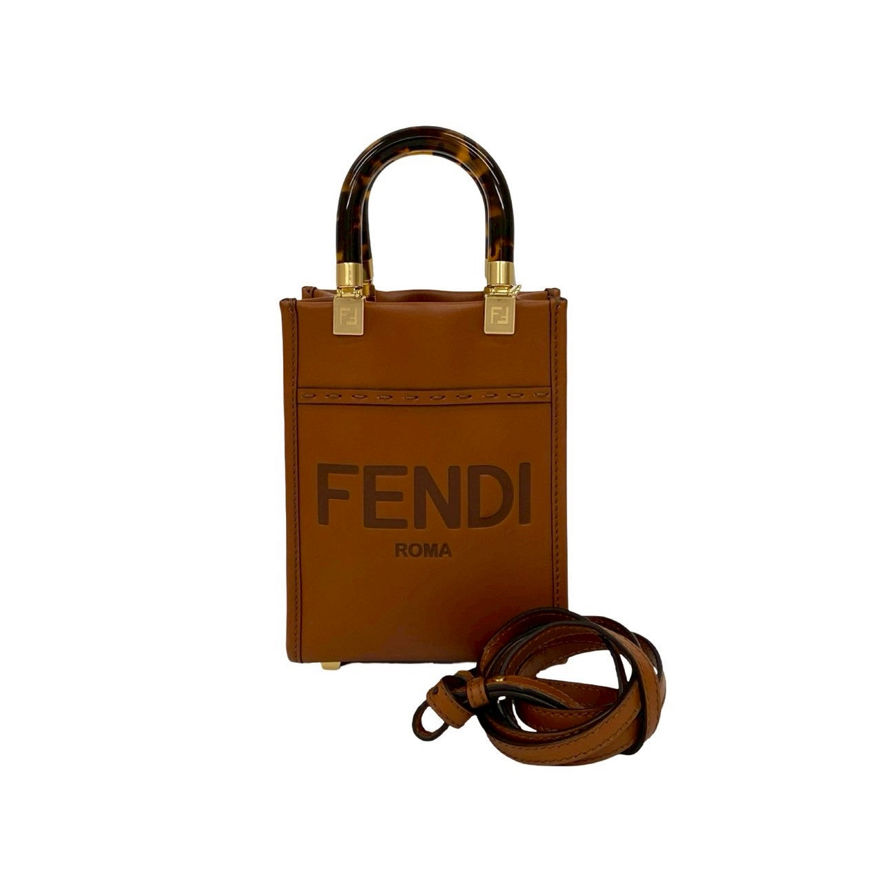 Fendi Sunshine Shopper Leather 2way Bag