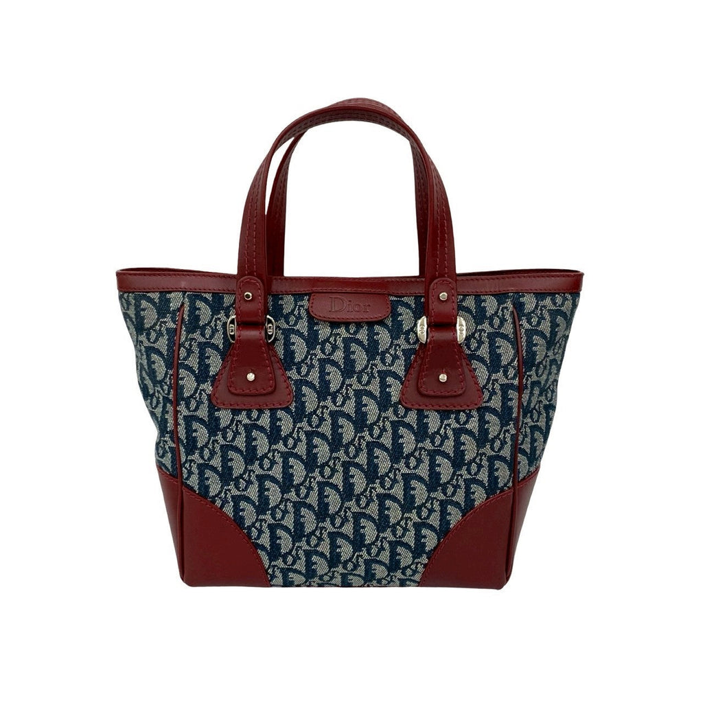 Christian Dior Trotter Canvas Leather Handbag