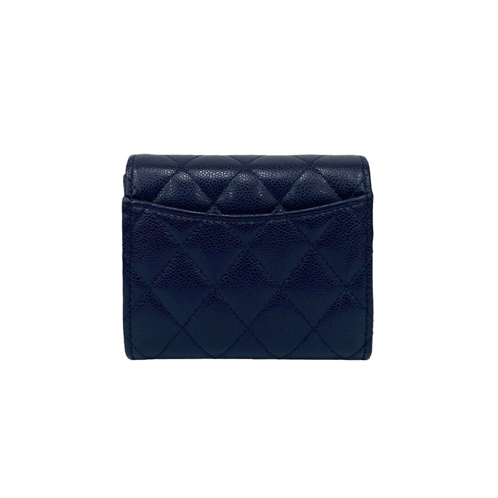 Chanel Matelassé Caviar Leather Trifold Wallet