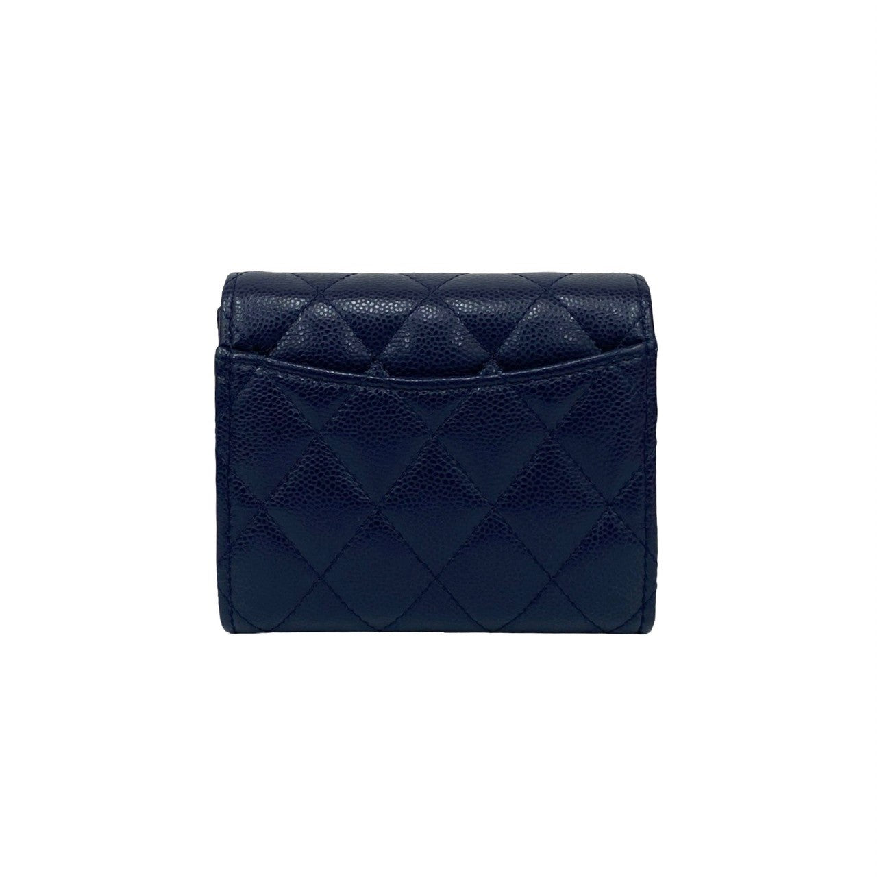 Chanel Matelassé Caviar Leather Trifold Wallet