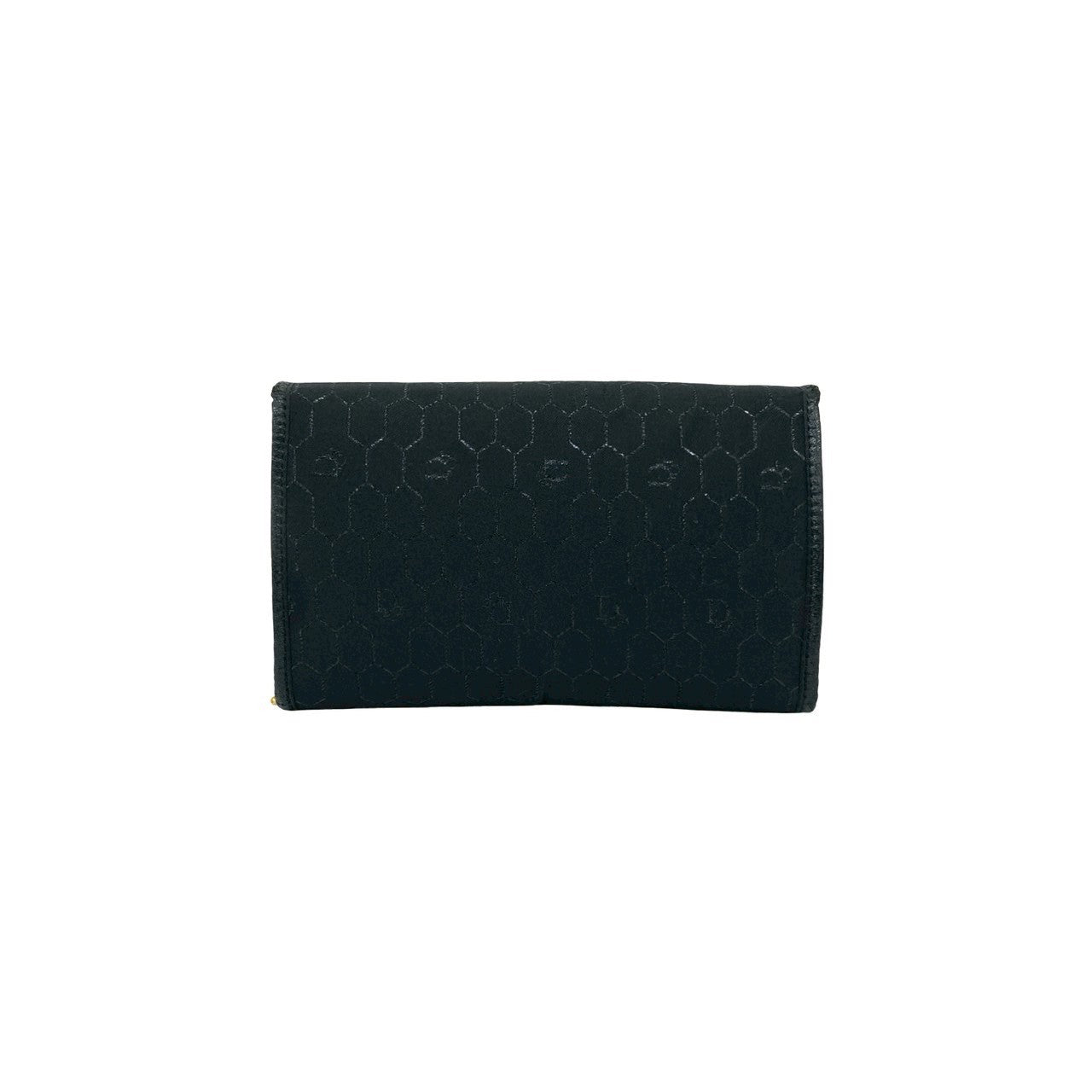 Christian Dior Honeycomb Canvas Leather Shoulder Bag