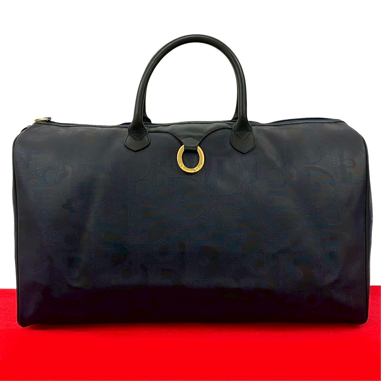 Christian Dior Leather Boston Bag