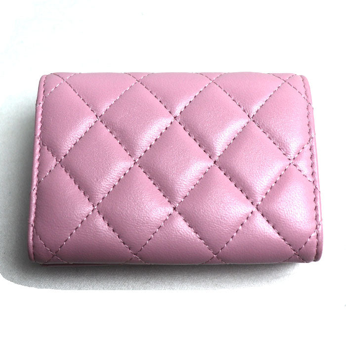 Chanel Matelasse Classic Small Flap Wallet Lambskin Wallet