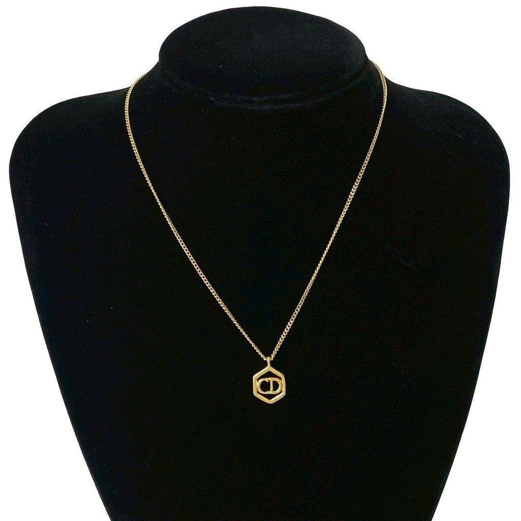 Christian Dior CD Logo Necklace