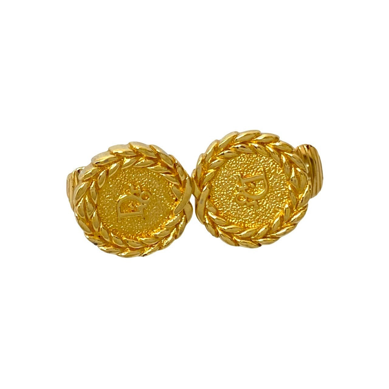 Christian Dior Logo Earrings
