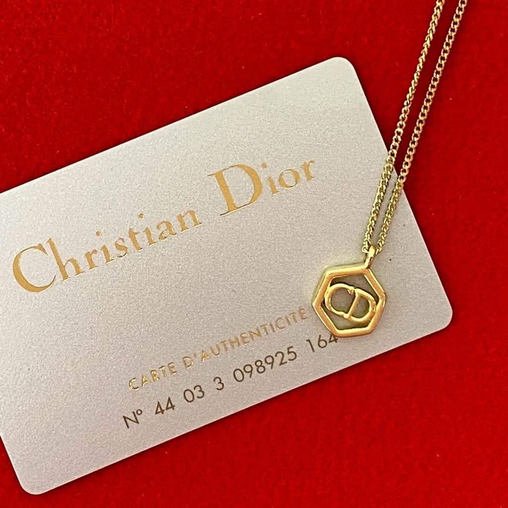 Christian Dior CD Logo Necklace