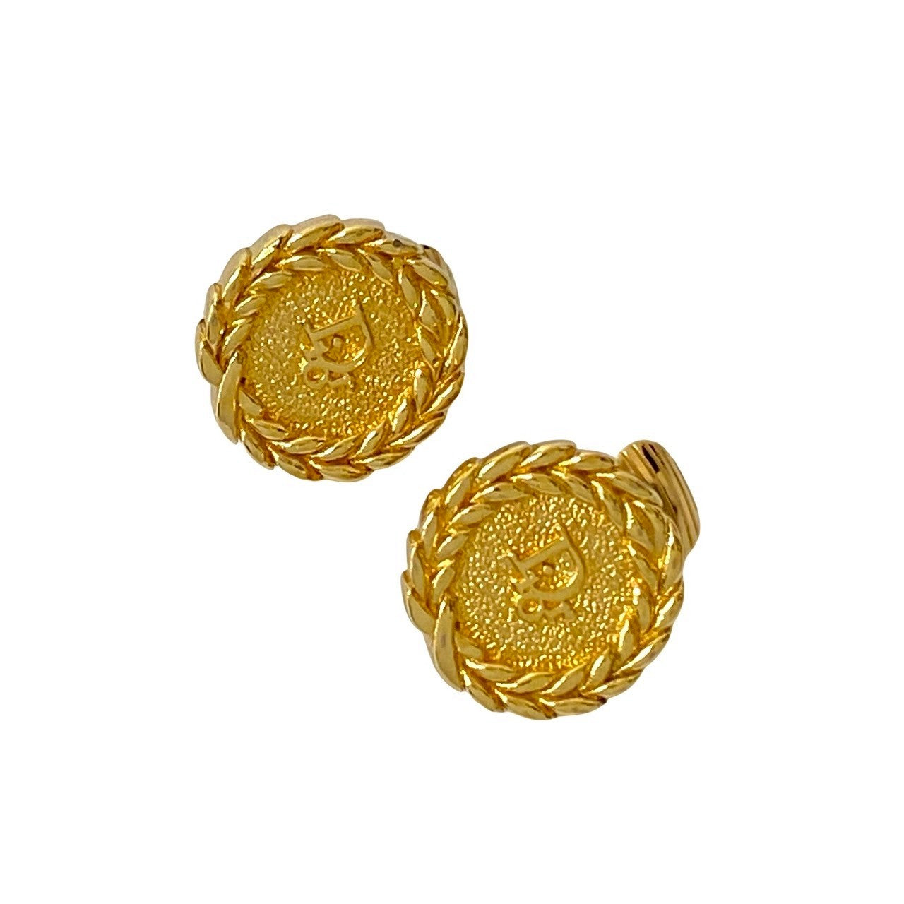 Christian Dior Logo Earrings