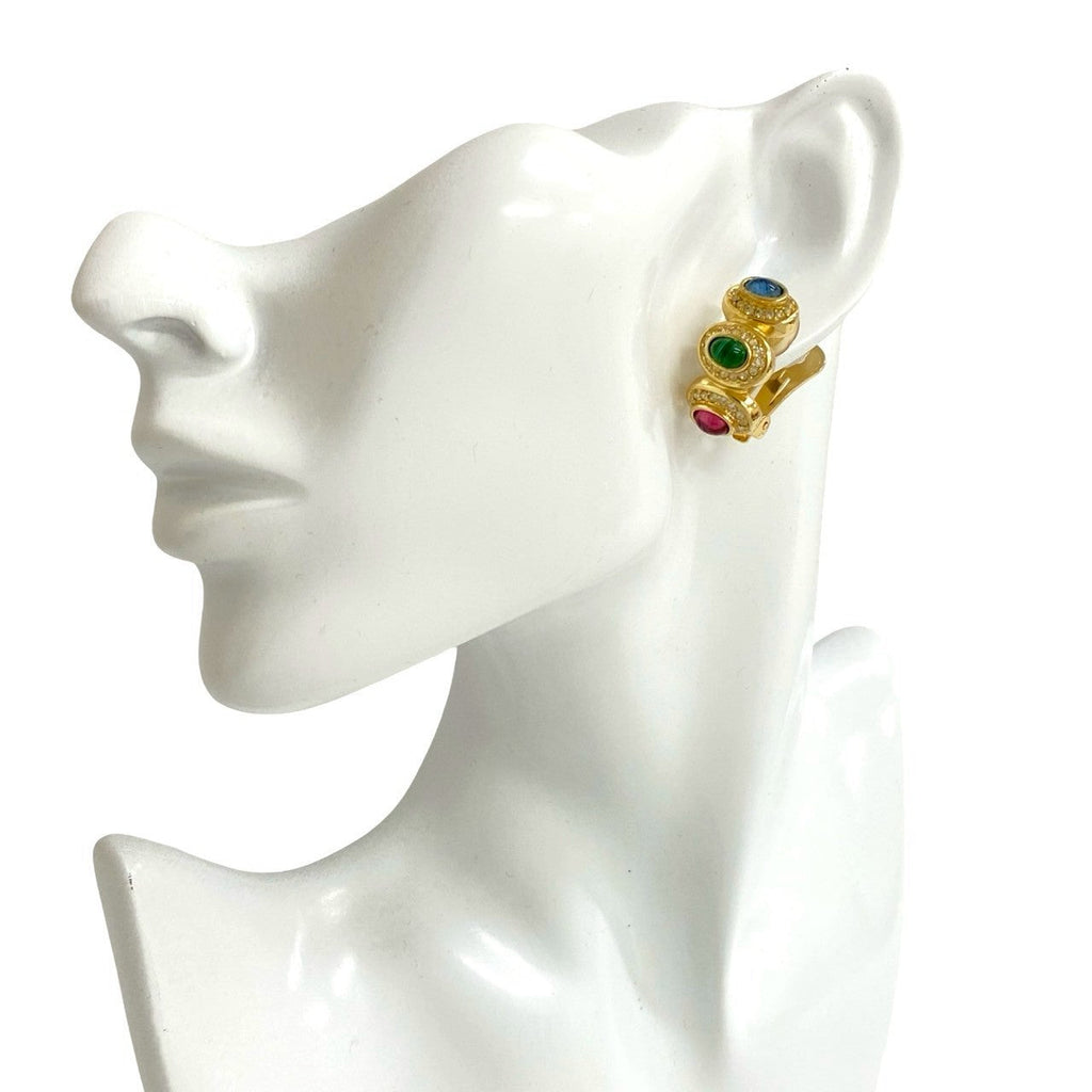 Dior Vintage Logo Earrings