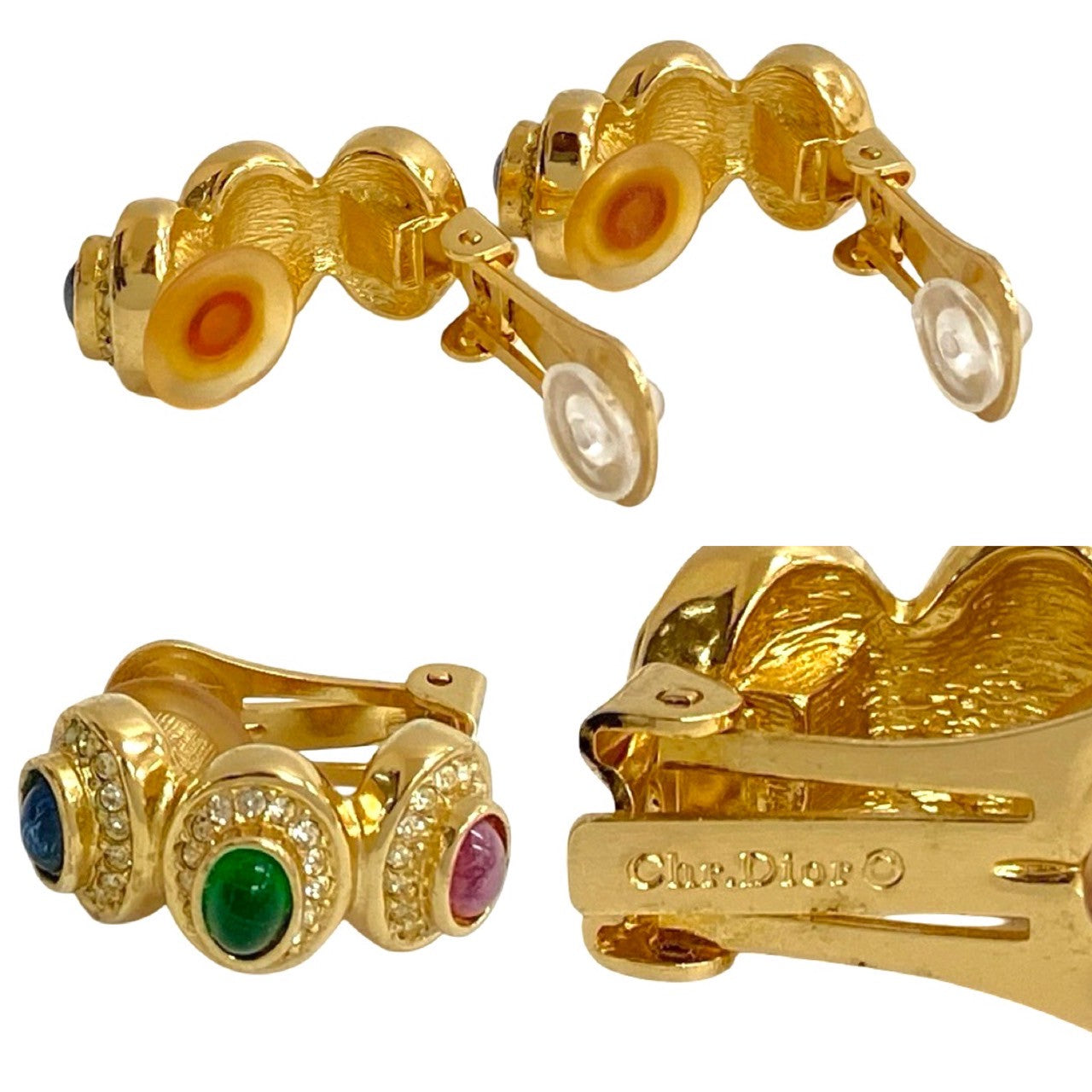 Dior Vintage Logo Earrings