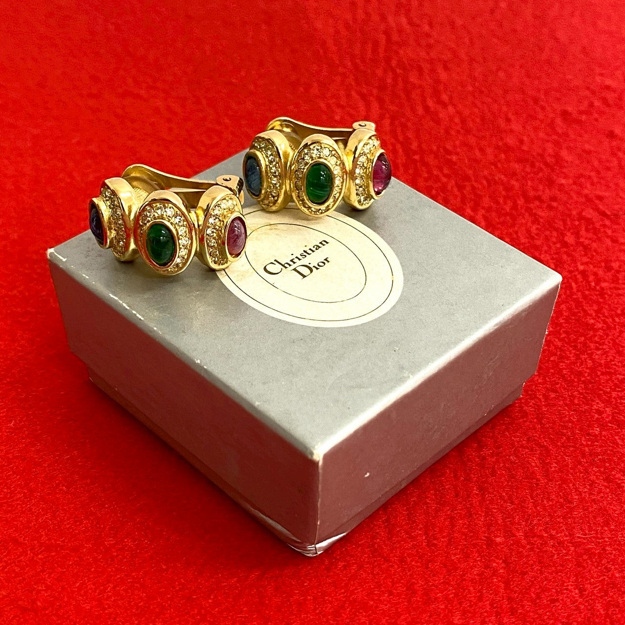 Dior Vintage Logo Earrings
