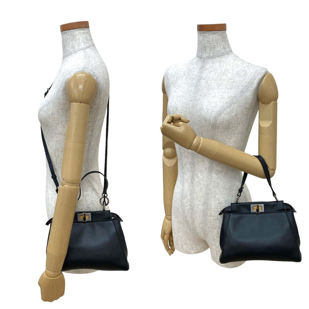 Fendi Peekaboo Leather 2way Handbag