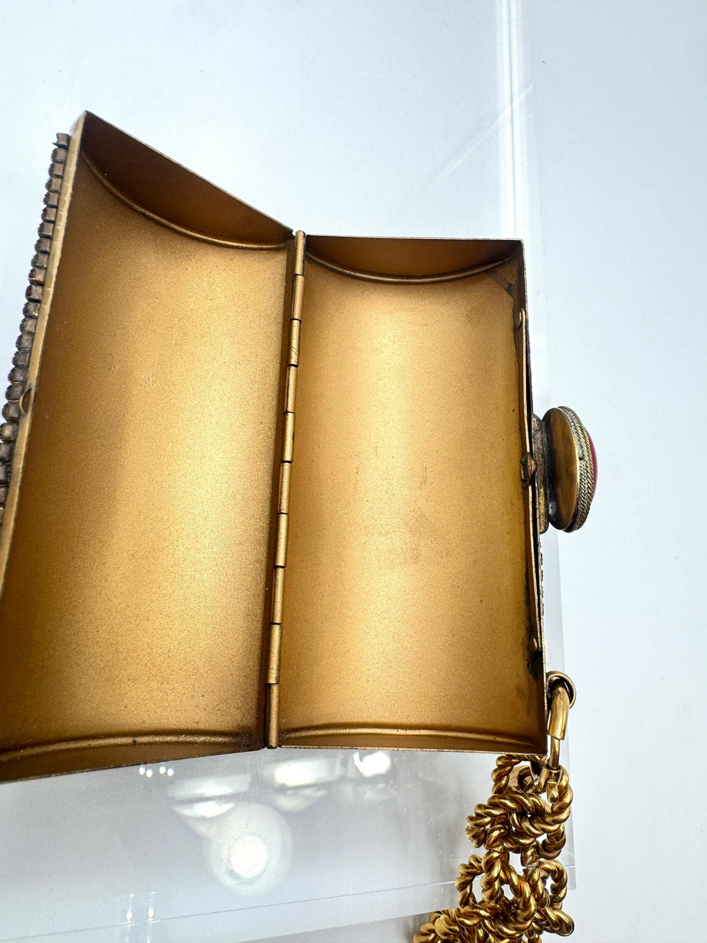 Chanel Vintage 1981 Jewelled Metal Clutch