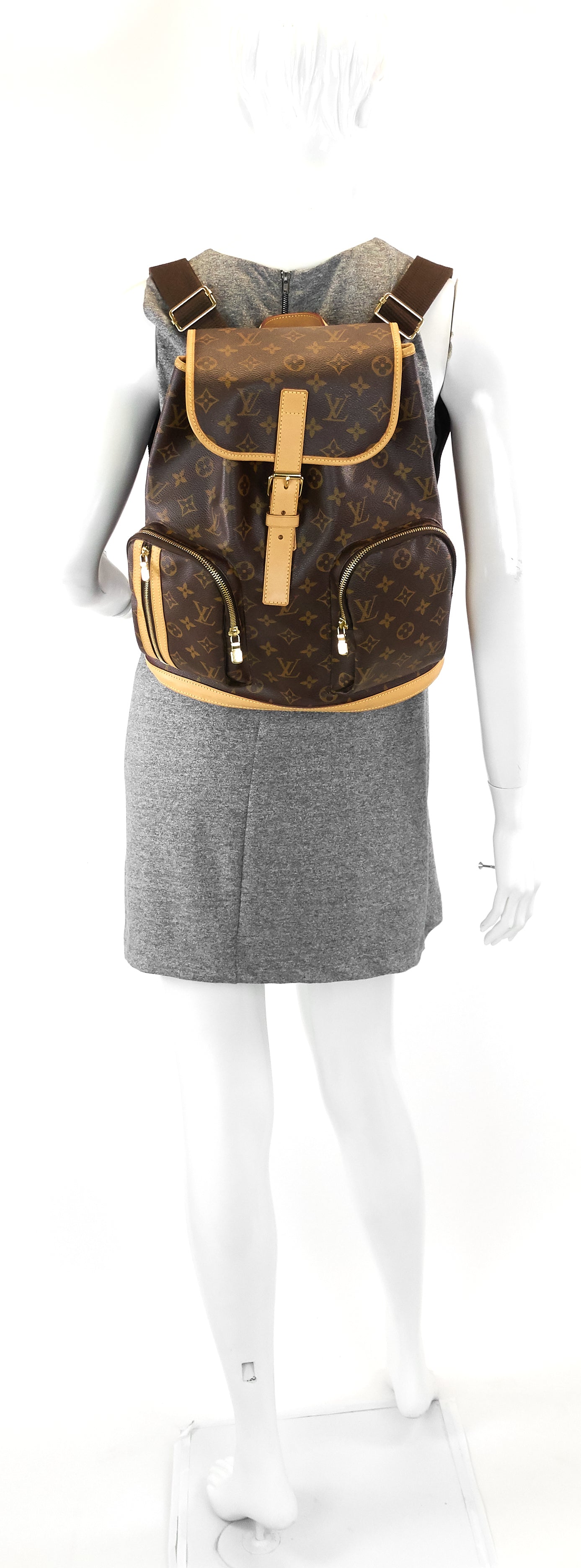 Louis Vuitto Bosphore Monogram Canvas Backpack Bag