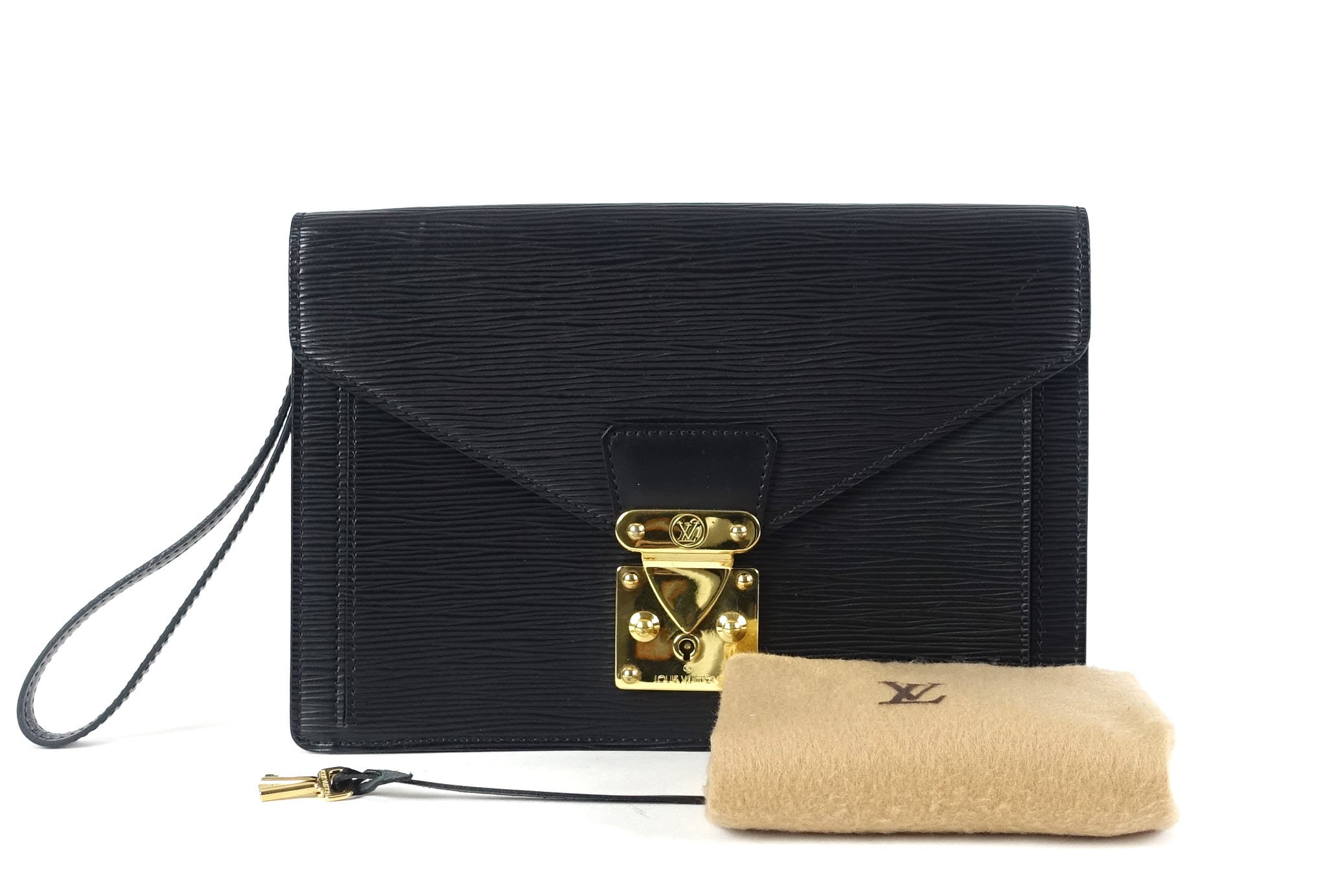 Louis Vuitto Sellier Dragonne Epi Leather Clutch Bag
