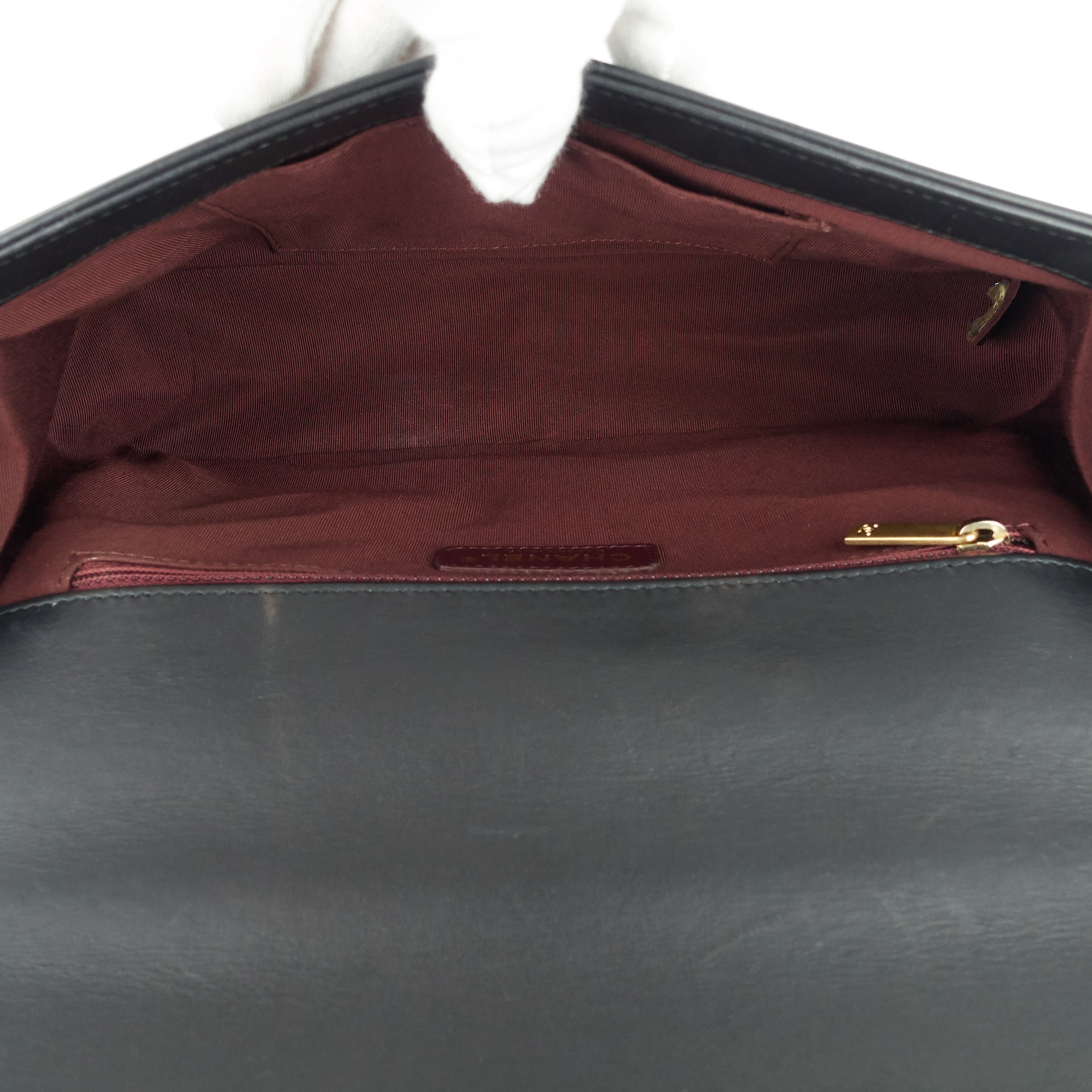 Chanel Boy Chevron Mixed Leather New Medium Bag