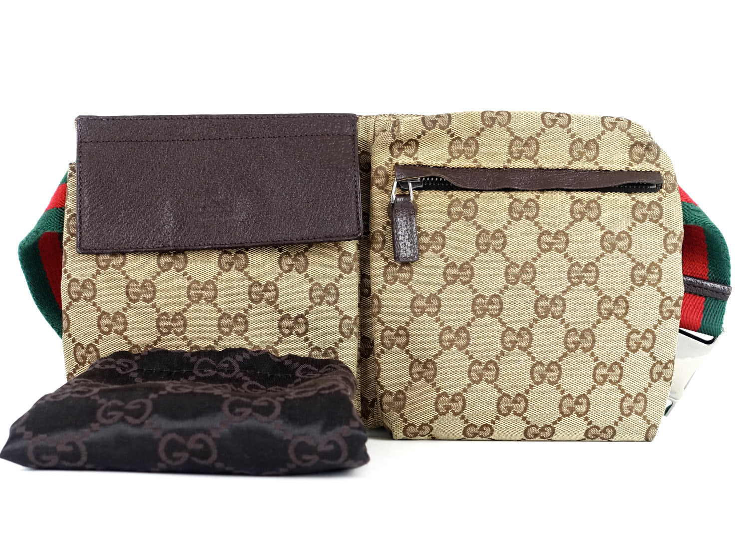 Gucci Monogram Canvas Belt Bag
