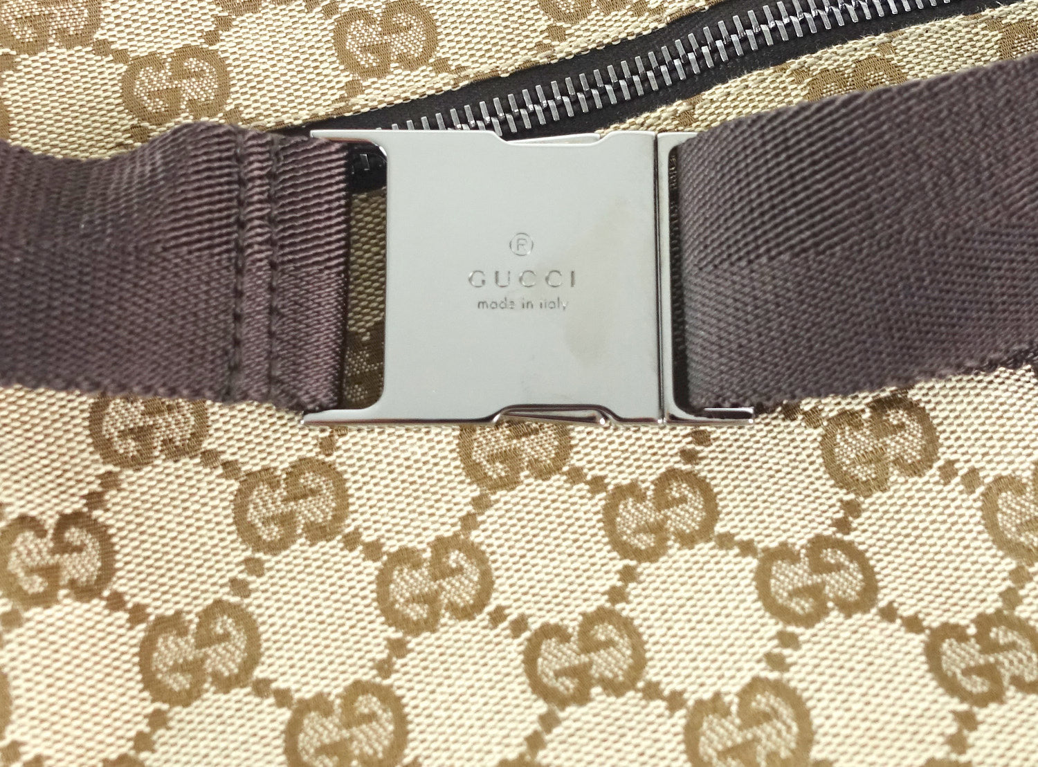 Gucci Monogram Canvas Belt Bag