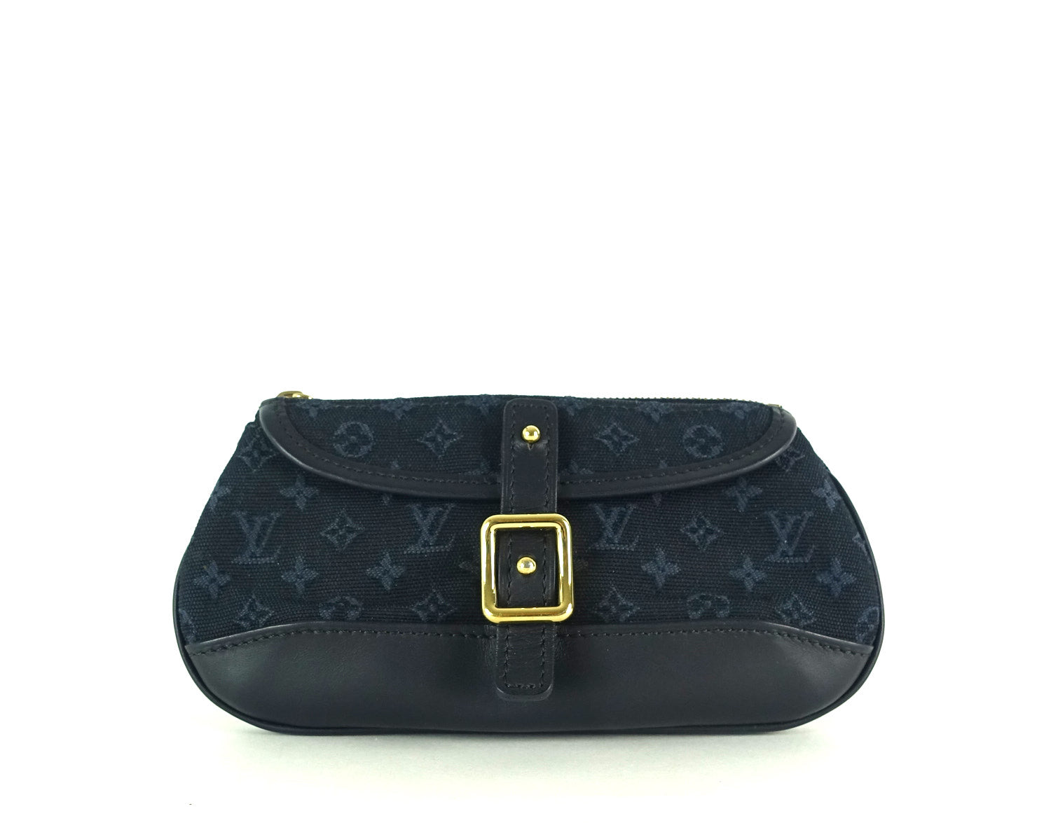 Louis Vuitto Anne Sophie Mini Lin Canvas Clutch Bag