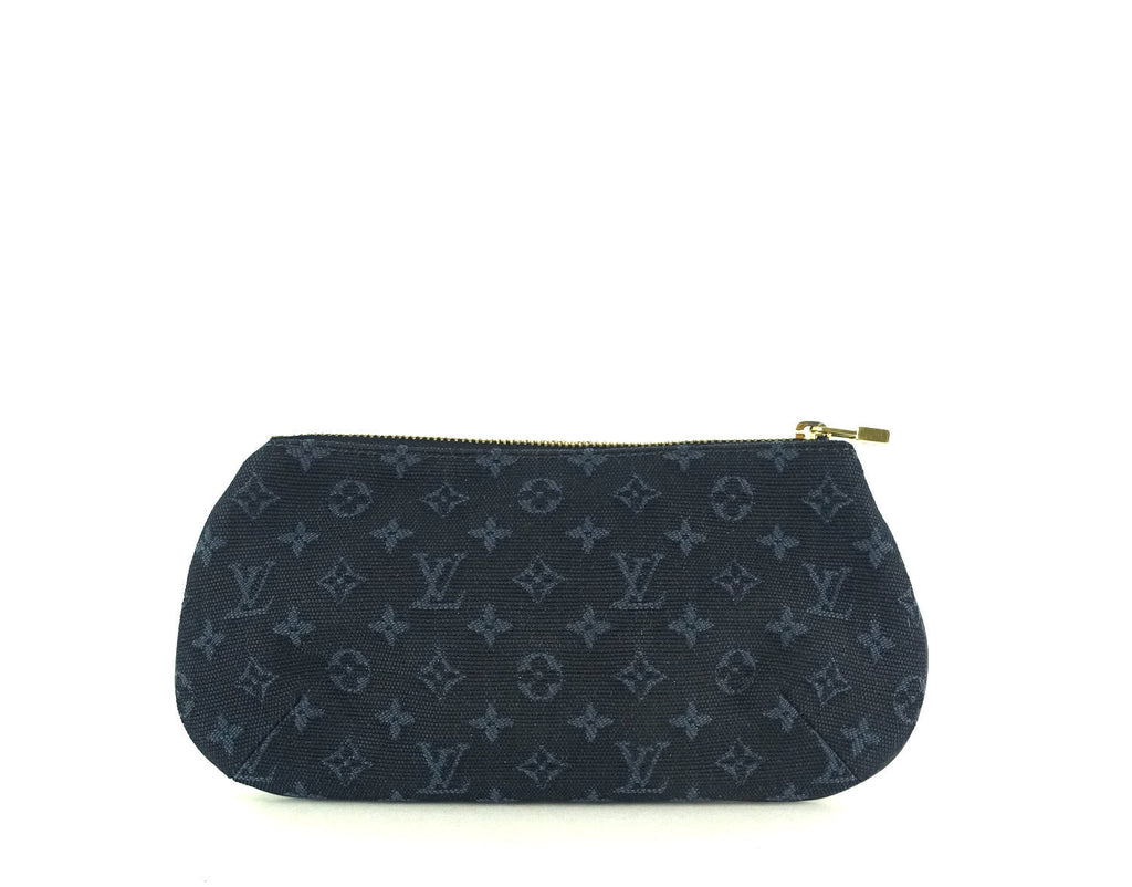 Louis Vuitto Anne Sophie Mini Lin Canvas Clutch Bag
