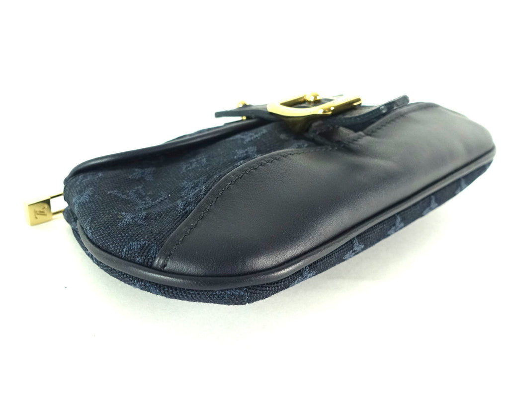 Louis Vuitto Anne Sophie Mini Lin Canvas Clutch Bag