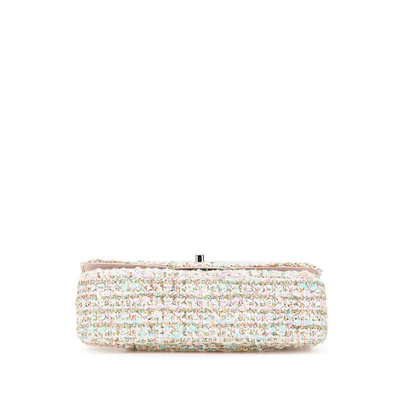 Chanel Matelasse 25 Tweed Leather Shoulder Bag