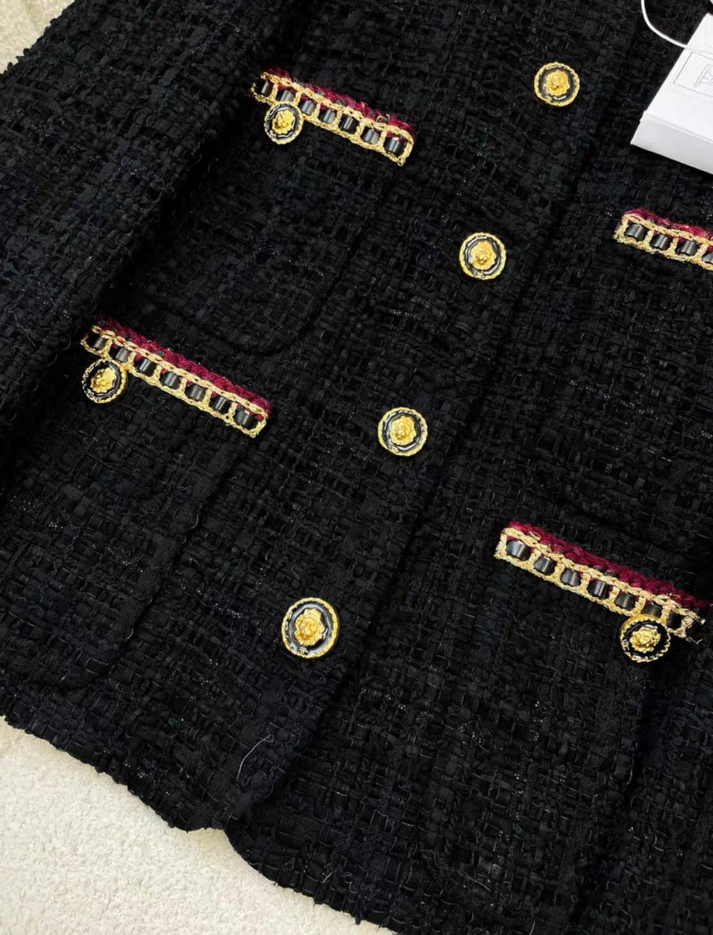Chanel 21A Black Four Pocket jacket very high end size 36