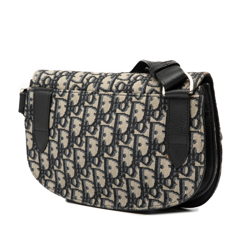 Dior Saddle Oblique Canvas Leather 2way Bag