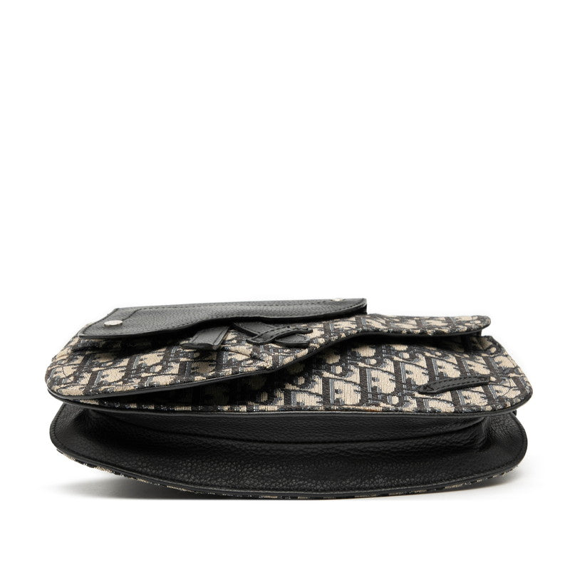 Dior Saddle Oblique Canvas Leather 2way Bag