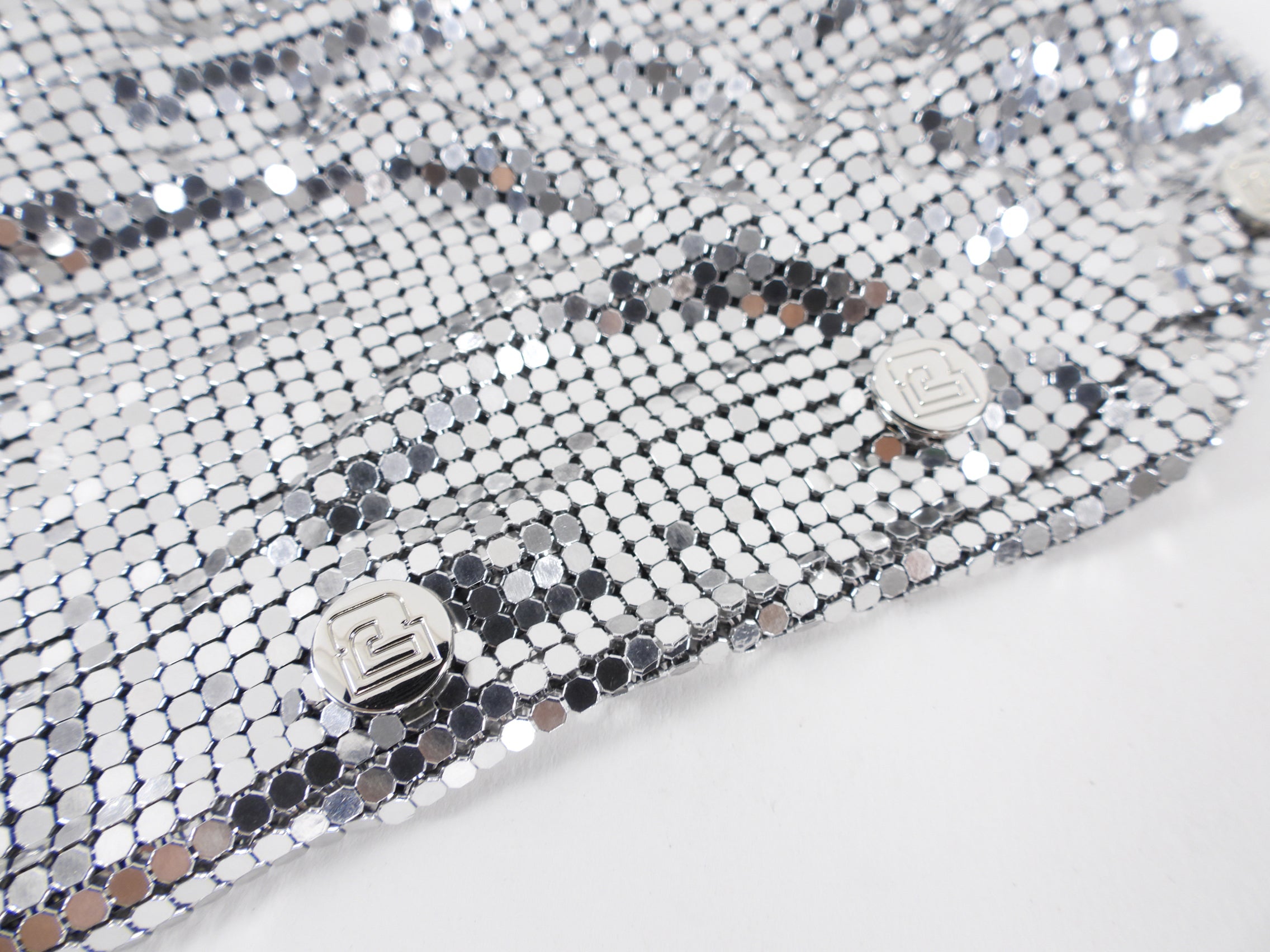 Paco Rabanne Silver Mesh Tank Top - FR38 / S