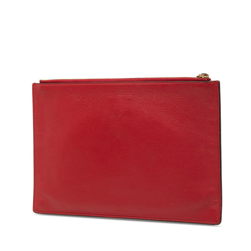 Gucci GG Supreme Rainbow LOVE PVC Clutch Bag