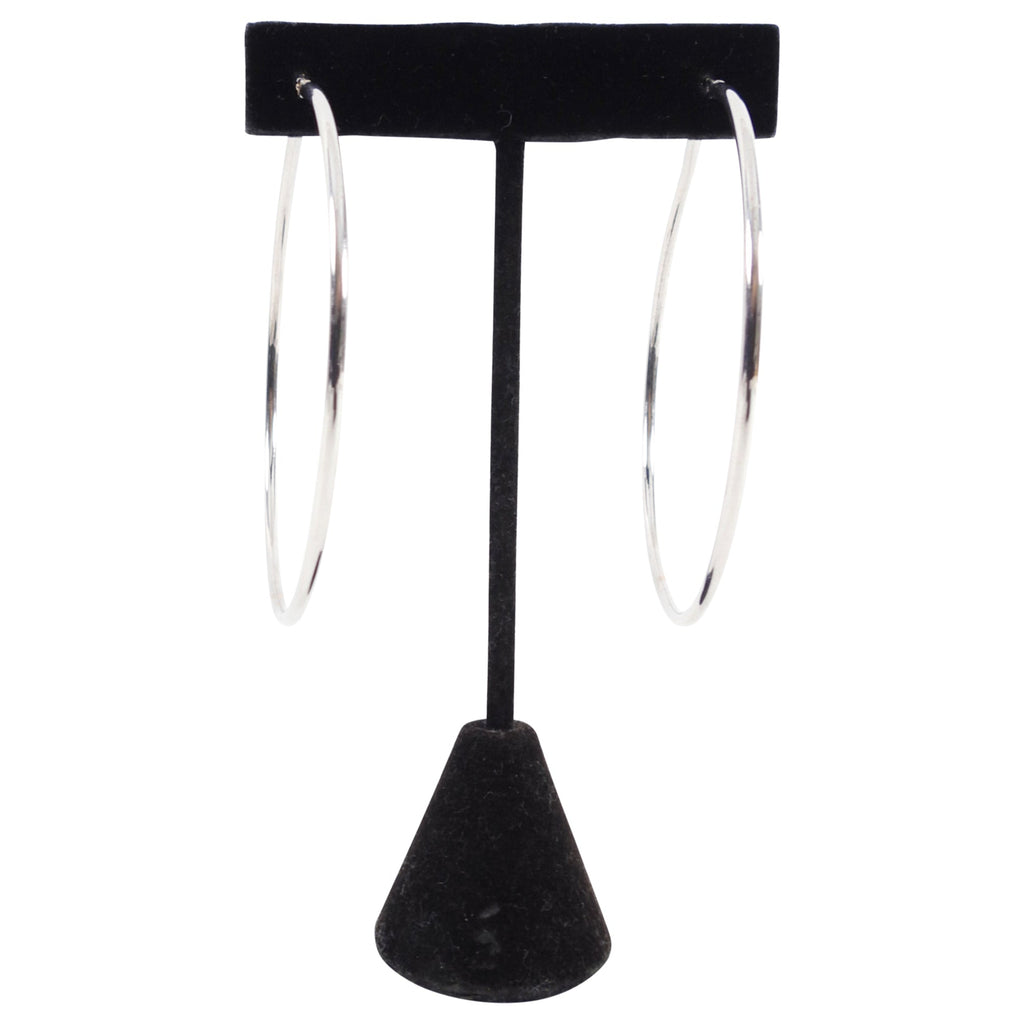 Peoples Jewellers 10kt 65mm White Gold Hoop Earrings