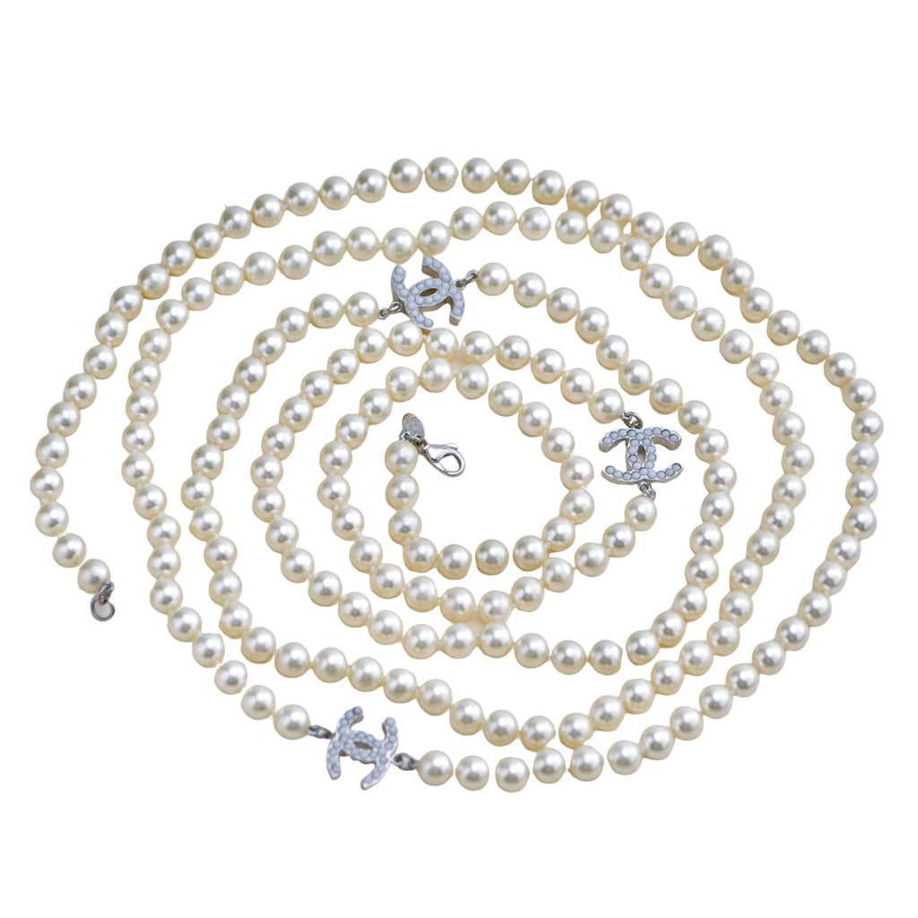 Chanel CC Collection Faux Pearl Necklace
