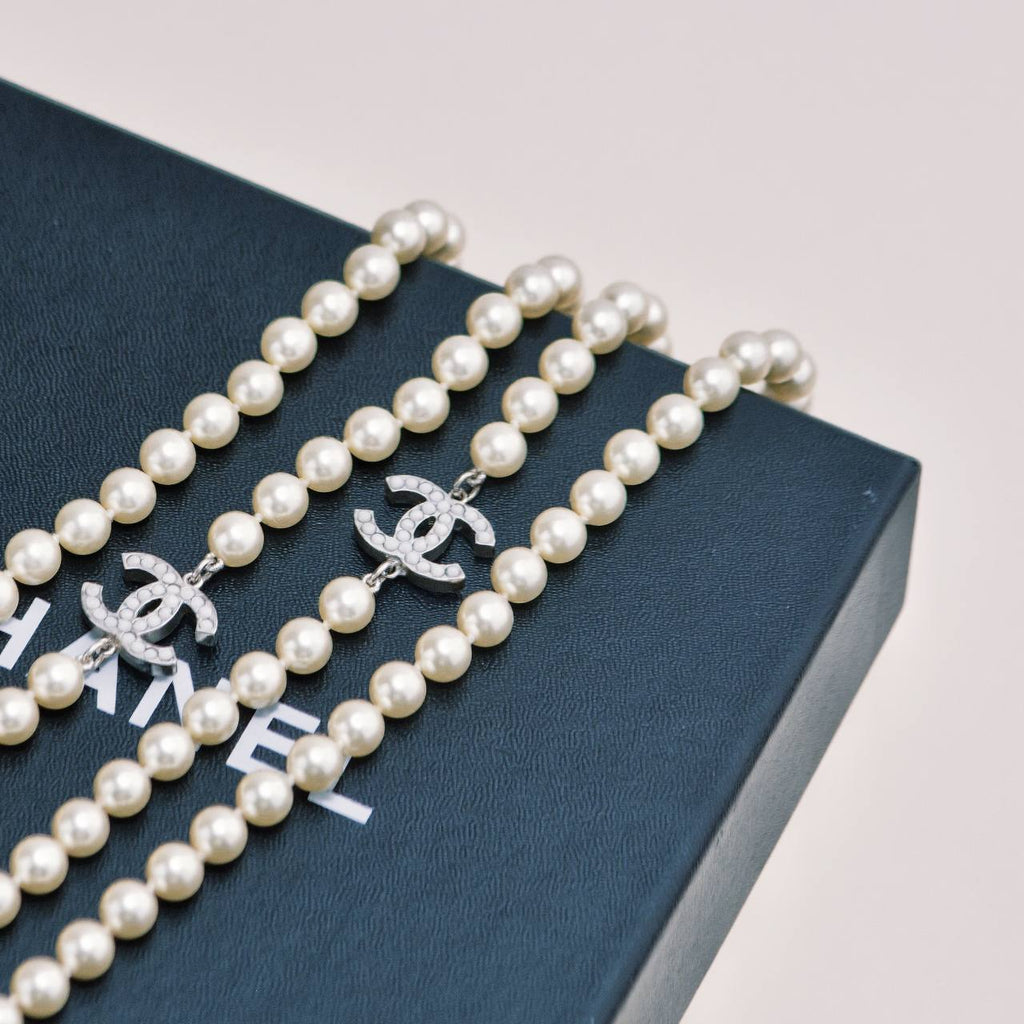 Chanel CC Collection Faux Pearl Necklace