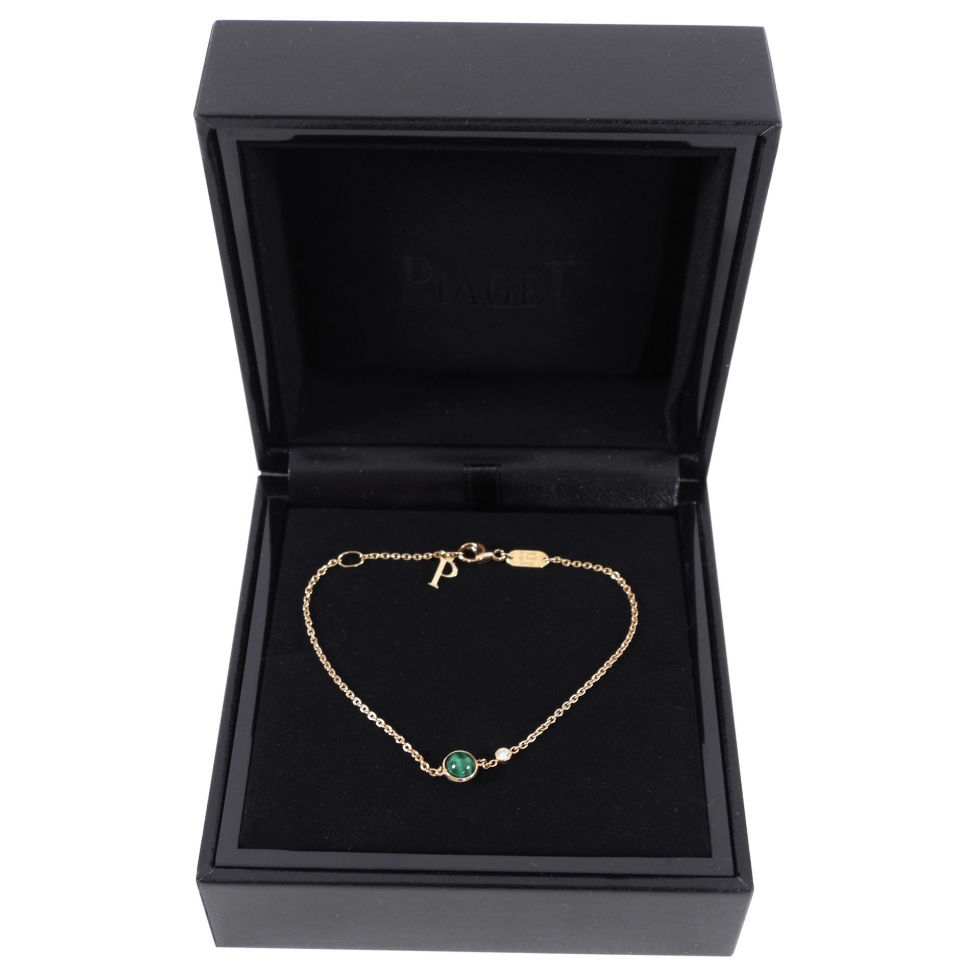 Piaget Possession 18k Rose Gold Malachite Diamond Bracelet
