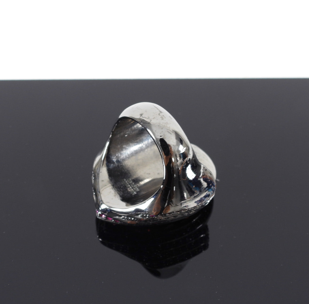 Michelle Monroe Pink Teardrop Crystal Statement Cocktail Ring - 9.25