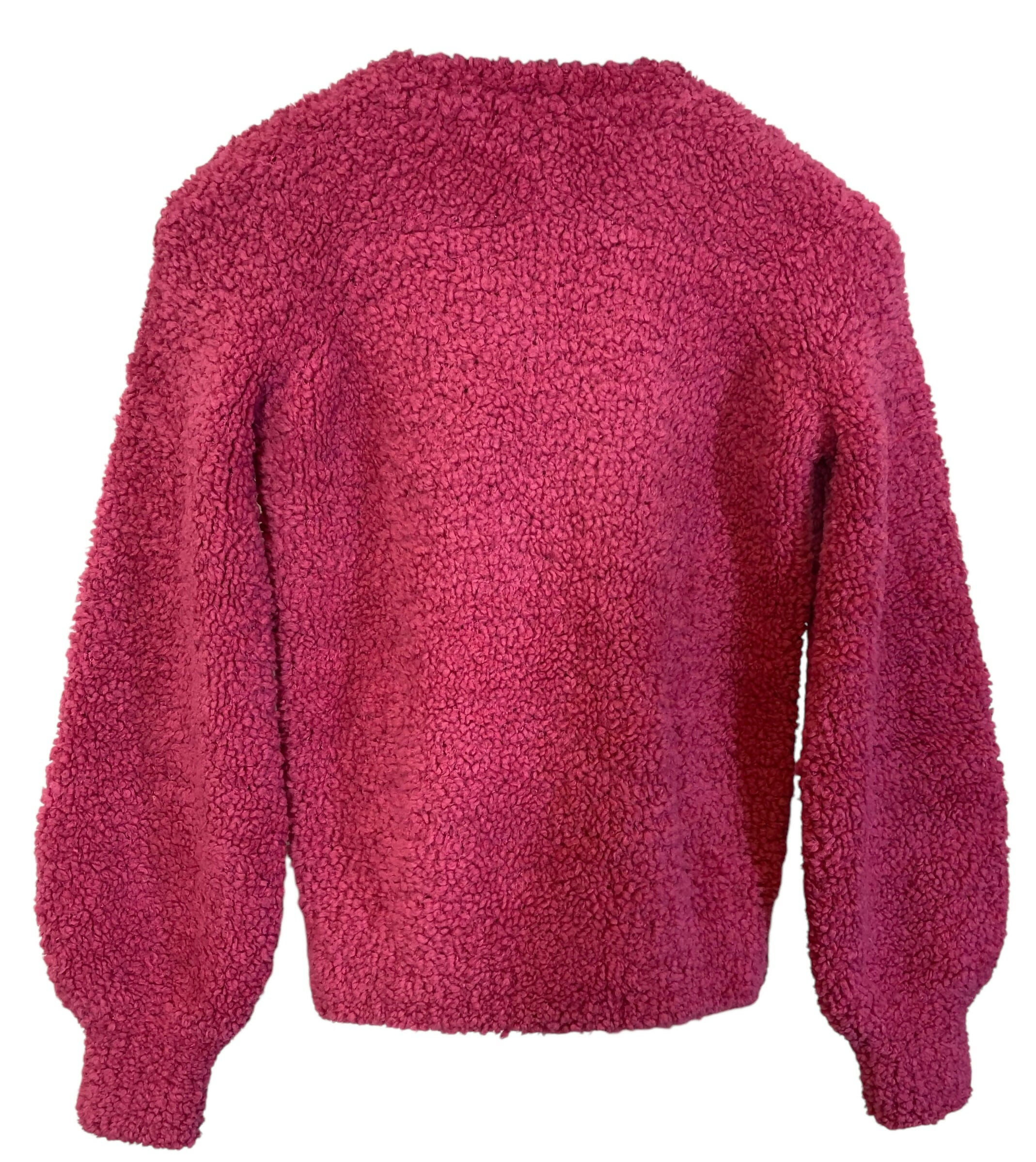 Chanel 19A Pink CC Teddy Sweater Wool Jumper FR 34