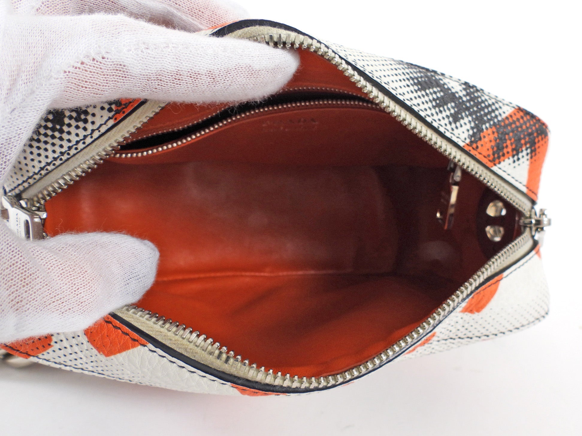 Prada 2016 Vitello Daino Leather Eye Inside Chain Shoulder Bag